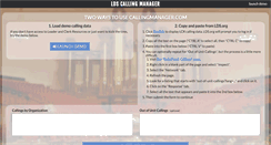 Desktop Screenshot of callingmanager.com