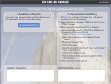 Tablet Screenshot of callingmanager.com